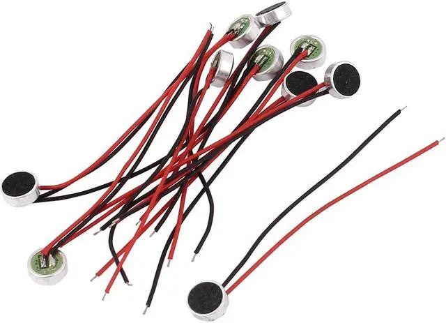 Main image of Unique Bargains 10 Pcs 6mm x 3.5mm MIC Capsule Electret Condenser Stereo Microphone