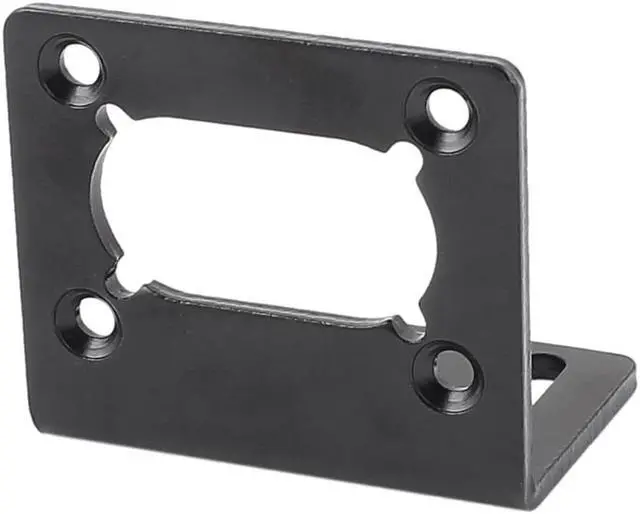 Alt view image 2 of 3 - Unique Bargains Right Angle Metal Corner GW31ZY GW370 DC Motor Mounting Fixed Bracket Black
