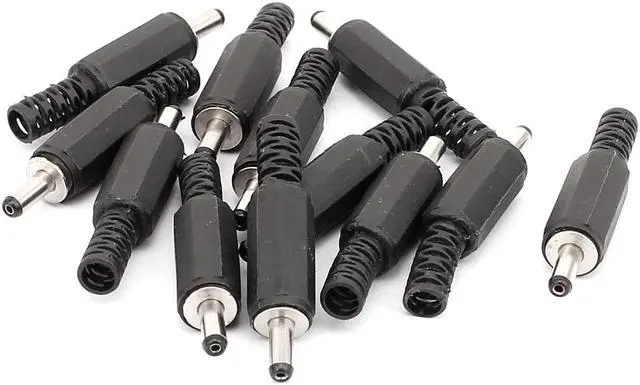 Main image of Unique Bargains 12PCS 3.5mm x 1.1mm Solder DC Power Cable Jack Male Plug Connector Adapter