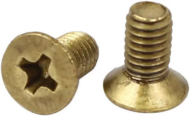 Alt view image 2 of 2 - Unique Bargains M4 x 0.7mm Pitch GB819 Brass Metric Phillips Flat Head Countersunk Screws 50 Pcs