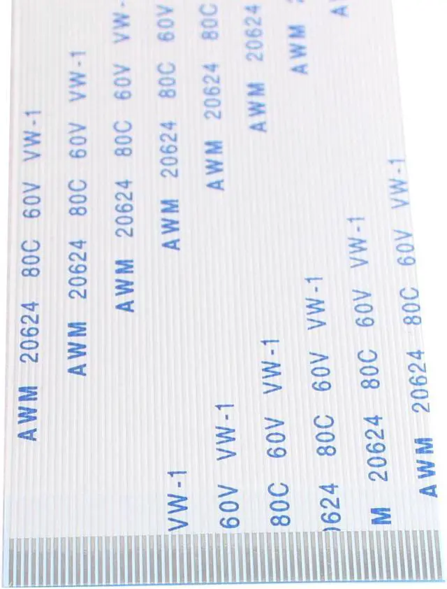 Alt view image 2 of 2 - 10Pcs 0.5mm Pitch 60 Pin AWM 20624 80C 60V VW-1 Flexible Flat Cable FFC 200mm
