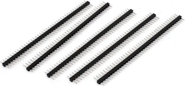 Main image of Unique Bargains 5 Pcs 2mm Spacing 40 Position Straight Male PCB Pin Header