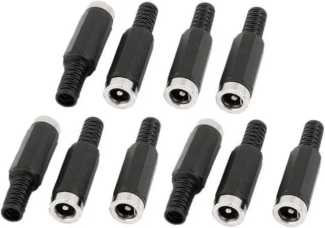 Main image of 10 Pcs Solder Type 5.5mm x 2.1mm Female DC Power Plug Jack Connector