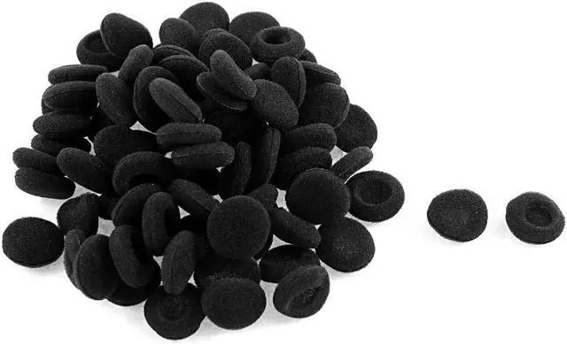 Main image of Soft Sponge Headphone Cover Earphone Cushion Replacement Black 42 Pcs