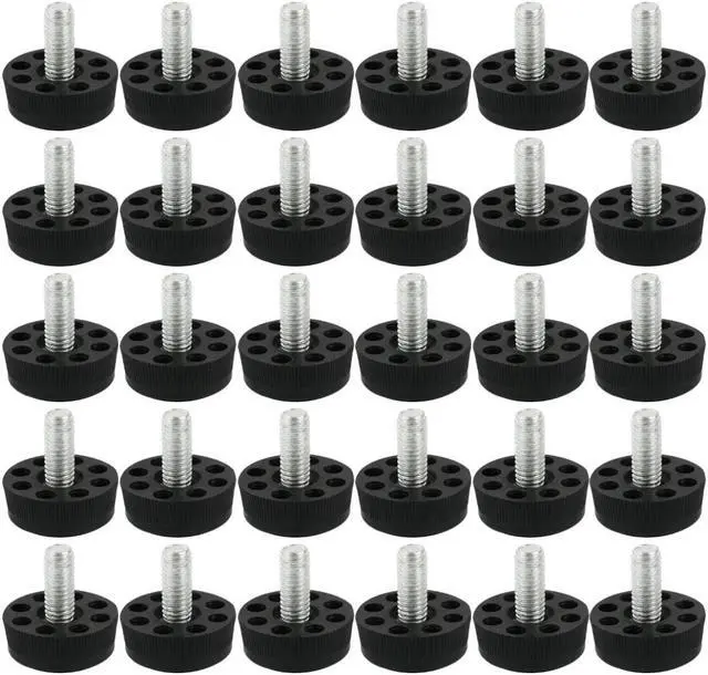Main image of Furniture Screw On Type Glide Leveling Foot M8x20mm Thread 30PCS