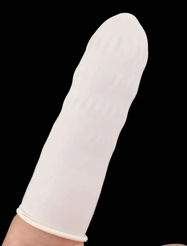 Alt view image 2 of 2 - Unique Bargains Anti Static Disposable Latex Finger Cots Tips Covers White 268pcs