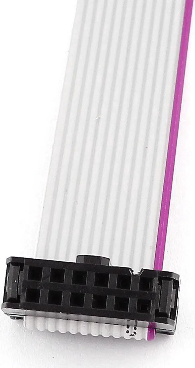 Alt view image 2 of 2 - Unique Bargains 2pcs IDC 12Pin Hard Drive Data Extension Wire Flat Ribbon Cable Connector 50cm