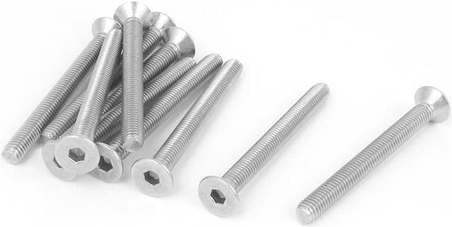 Main image of M5 x 50mm 304 Stainless Steel Hex Socket Countersunk Flat Head Screw Bolts 10PCS