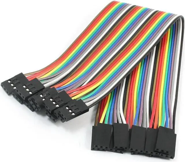 Main image of Unique Bargains 10pcs 2.54mm Pitch 3Pin-3Pin F/F Solderless Jumper Cable Wire Connector 20cm