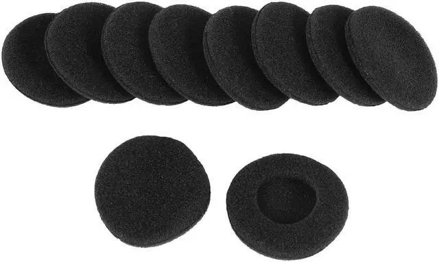 Main image of Unique Bargains Soft Sponge Earphone Pad Cap Earbud Cover Replacement Black 10 Pcs