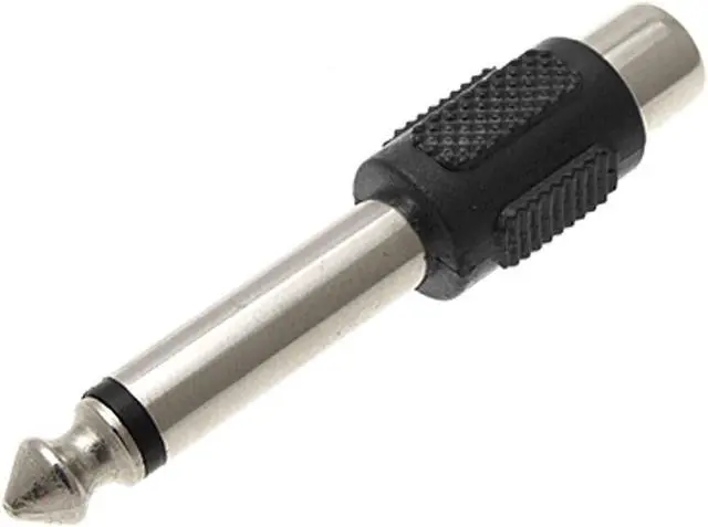 Main image of Unique Bargains 1/4" Mono Plug Male to RCA Female Audio Jack Converter Adapter