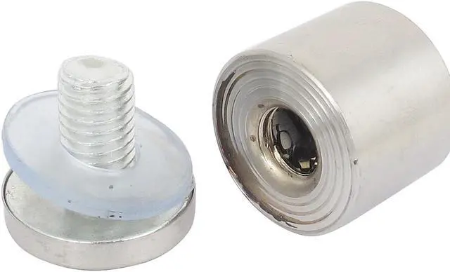 Alt view image 2 of 2 - 25mm x 25mm Stainless Steel Advertising Frameless Glass Standoff Pins 20pcs