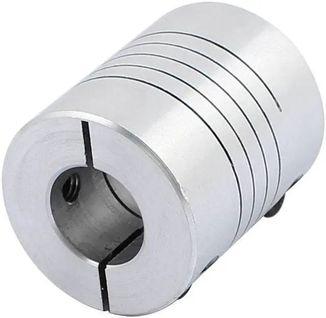 Alt view image 3 of 3 - Unique BargainsMotor Shaft 8mm to 12mm Joint Helical Beam Coupler Coupling 25mm Dia 30mm Length