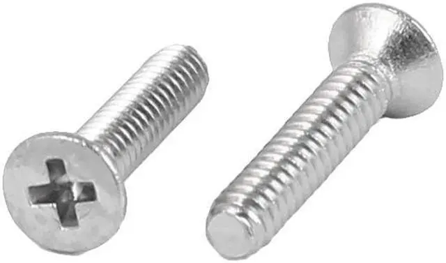 Alt view image 2 of 2 - 50 Pcs M1.6x8mm 316 Stainless Steel Flat Head Phillips Machine Screws Blots