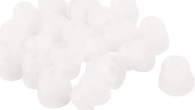 Main image of Unique Bargains Silicone Dual Flange in Ear Headphone Cover Earphone Cushion Replacement Clear 20 Pcs