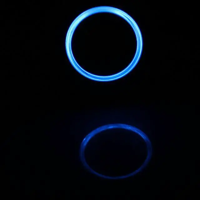 Alt view image 3 of 4 - DC 12V Blue LED Light 19mm 4Pins DPST Ball Head Momentary Push Button Switch