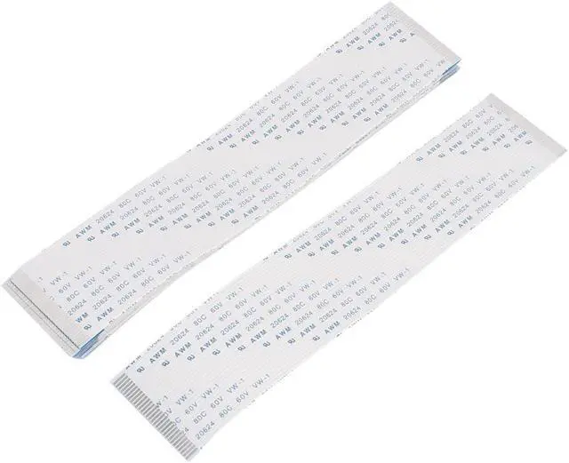 Main image of Unique Bargains 10 Pcs 1.0mm Pitch 30 Pin AWM 20624 80C 60V Flexible Flat Cable FFC FPC 150mm