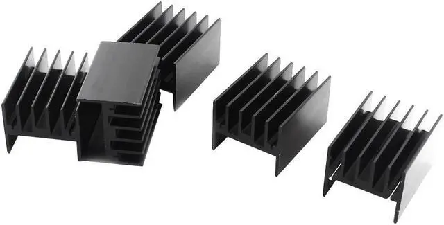 Main image of 5Pcs Aluminum Heat Radiator Heatsink Cooling Fin 40x30.3x25mm Black