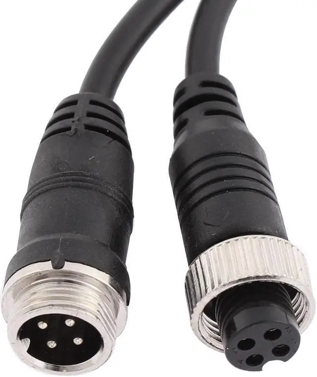 Alt view image 2 of 2 - Car Bus Monitor Camera Male to Female 4 Pin Video Power Extension Cable 5M 16ft