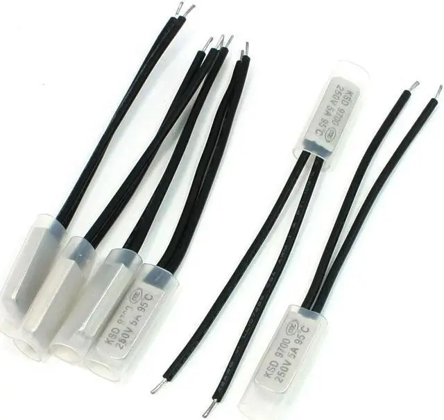Main image of Unique Bargains 6 Pcs Temperature Switch Protective Thermostat 95 Degree Celsius NC KSD9700