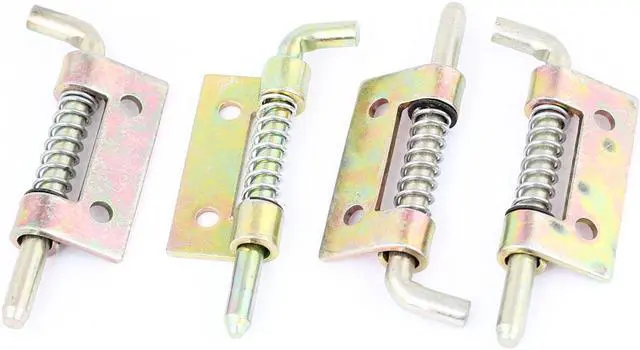 Main image of 4 Pcs Hardware Spring Loaded Metallic Security Barrel Bolt Latch