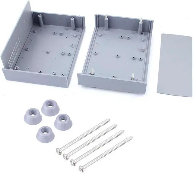 Alt view image 4 of 5 - 165mmx120mmx68mm Gray Plastic Enclosure Case DIY Electronic Wiring Project Box