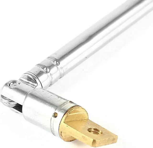 Alt view image 2 of 2 - Silver Tone 11.8cm-36cm Telescoping Antenna Replacement for Radio TV FM DAB