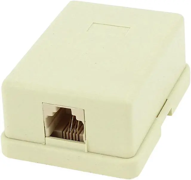 Main image of Unique Bargains Wall Mount Keystone Single Port Telephone Phone Jacks 6P4C RJ11