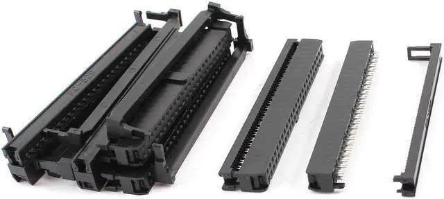 Main image of Unique Bargains 6 Pcs IDC FC-50P Connector 2x25 50 Pins Female Header 2.54mm Pitch
