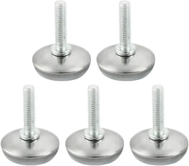 Main image of Unique Bargains 5 Pcs Antislip Plastic Round 25 mm Chair Foot Cover Table Furniture Leg Protector White