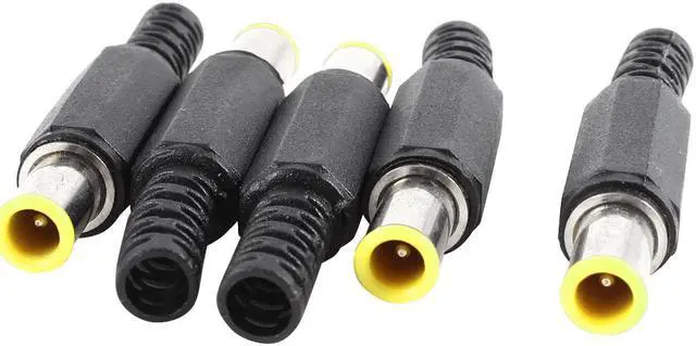 Main image of 5 Pcs Replacing 5mm x 1mm x 9mm Male Gender DC Power Plug Connector