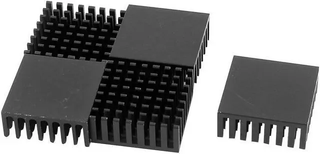 Main image of 5 Pcs Black Aluminium CPU Radiator Heatsink Heat Sink 25mmx25mmx10mm