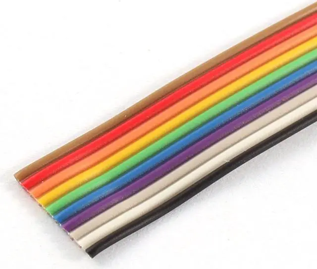 Alt view image 2 of 2 - 6M 10 Way 10 Pin Rainbow Color Flat Ribbon Cable IDC Wire 1.27mm for Arduino DIY