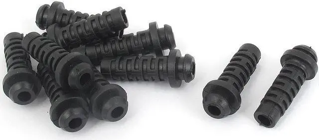 Main image of Unique Bargains 10pcs 26mmx6mmx4mm Rubber Strain Relief Cord Boot Protector Cable Sleeve Hose