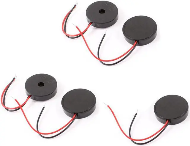 Main image of 5 Pcs DC 2-28V 80dB Industrial Wired Electronic Alarm Buzzer Black