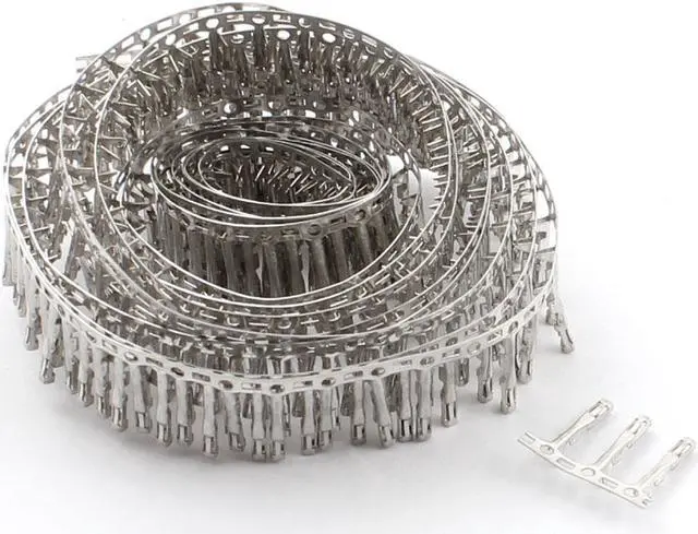 Alt view image 2 of 4 - Unique Bargains 300 Pcs Silver Tone Metal Jumper Wire Female Pin Connector