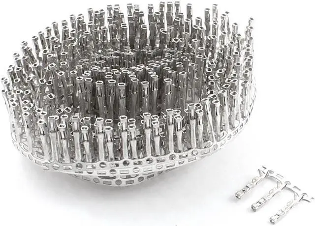 Main image of Unique Bargains 300 Pcs Silver Tone Metal Jumper Wire Female Pin Connector