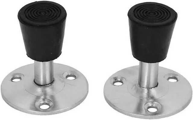 Alt view image 2 of 2 - Wall Protector Skirting Board Mounted Stop Door Stopper Buffer 50mm Height 2pcs
