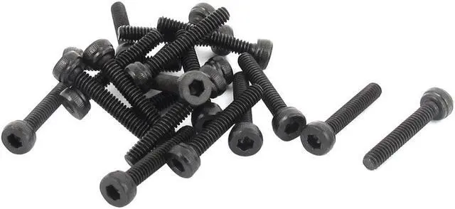 Main image of Unique Bargains M2 x 12mm 12.9 Alloy Steel Machine Bolt Hex Socket Head Cap Screws Black 20pcs