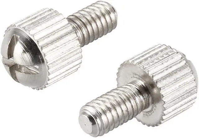Main image of 100pcs Computer PC Case Metal Knurled Head Phillips Thumb Screws M4x8mm