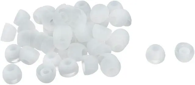 Main image of Unique Bargains Silicone in Ear Earphone Pad Earbud Cap Tip Cover Replacement Translucent 50 Pcs