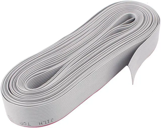 Main image of 7M 23ft Long AWM 2651 105C 300V VW-1 FFC 16 Pin Flat Ribbon Cable Wire Gray