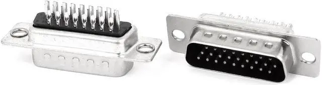 Alt view image 2 of 2 - Unique Bargains DB26 26 Pin 3 Row Solder Type Panel Mount D-sub Male Plug Connector Adapter 5PCS