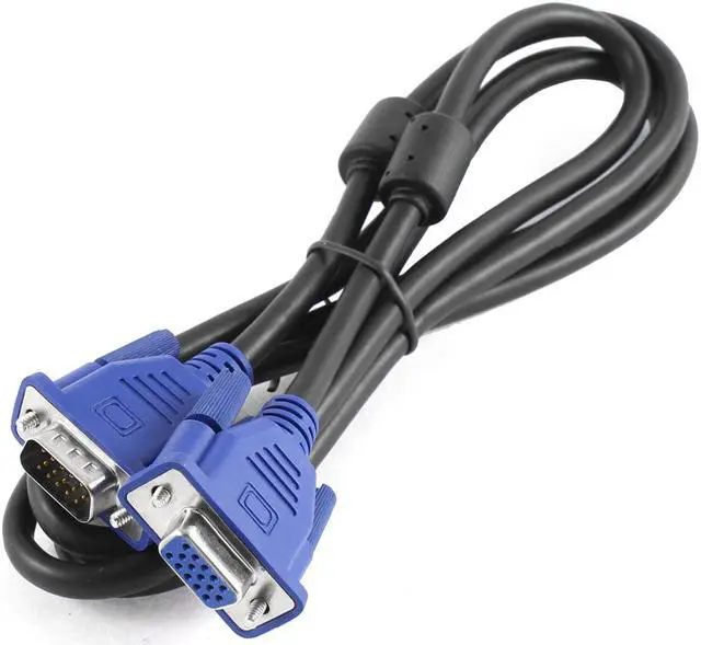 Main image of Unique Bargains 5Ft Length VGA 15 Pin M/F Connector Monitor Exceeding Cable Shell