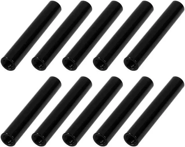 Main image of 10Pcs M3 x 30mm Round Aluminum Column Alloy Standoff Spacer Stud Fastener Black