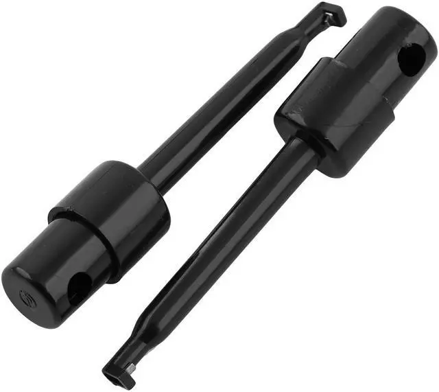 Alt view image 2 of 3 - Plastic Electronic Lead Testing Hooks Wire Probe Spring Clips Black 15 Pcs