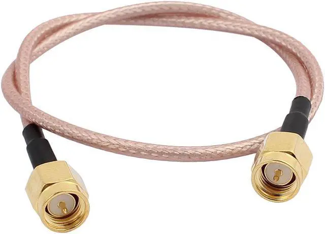 Main image of Gold SMA Male to SMA Male Adapter Connector RG316 Coaxial Cable 30cm