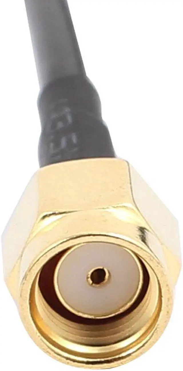 Alt view image 2 of 3 - 2Pcs 2m RG174 Antenna Extension RP-SMA Male to Female Connector Pigtail Cable