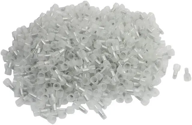 Main image of Unique Bargains 22-14AWG Plastic Wire Closed End Caps Crimp Connector Terminal White 1000Pcs