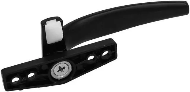 Alt view image 3 of 6 - Aluminum Alloy Casement Window Locking Handle Grip Right Hand Black 4pcs